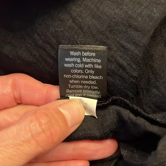 Simply Vera Vera Wang Black Short-Sleeve Maxi Dress, Size L - Picture 10 of 10